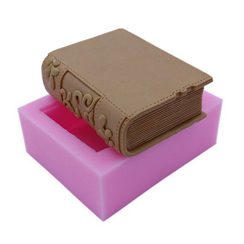 New Book Design Silicone Soap Molds Candle Mold 3D Silica mould for Soap Cake Chocolate Crafts Making