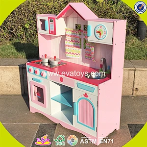 wholesale kids wooden play kitchen toy cheap baby wooden play kitchen toy top fashion children wooden play kitchen toy W10C172