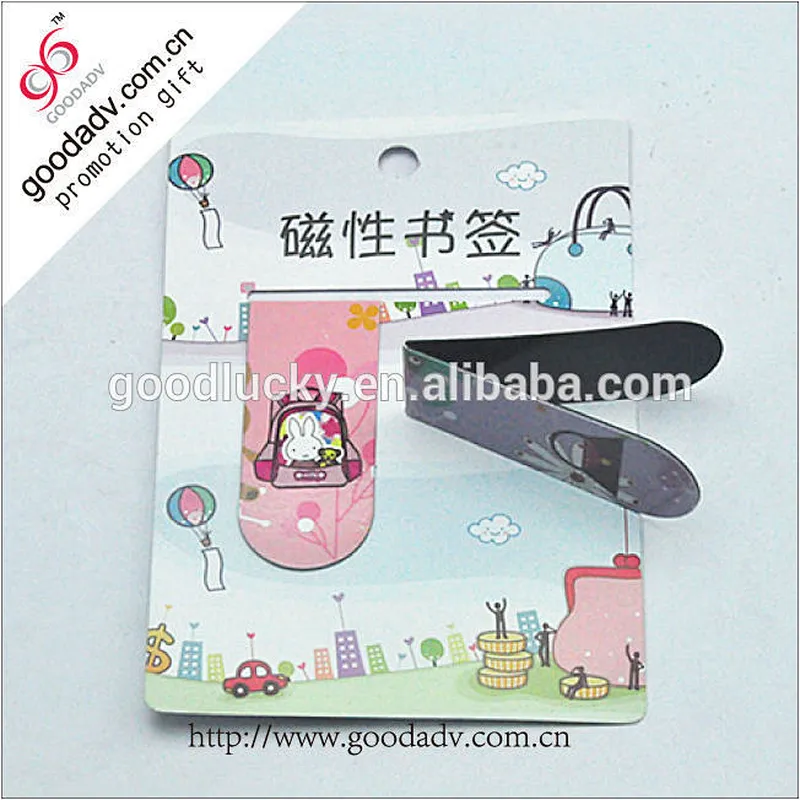 Cartoon printed cute design magnet handmade paper bookmarks