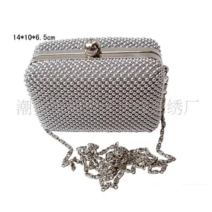 2012 aluminum mesh metal frame handbag G6007