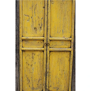 beijing chinese antique distressed shabby chic old door bedroom wardrobe furniture