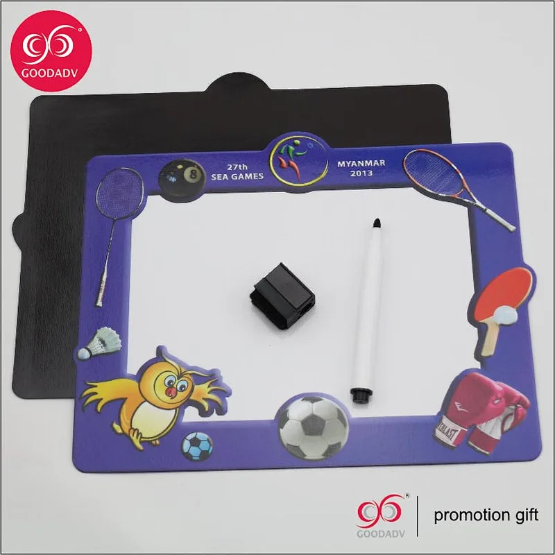 Custom cow designs printing magnetic whiteboard for refrigerator magnet memo board