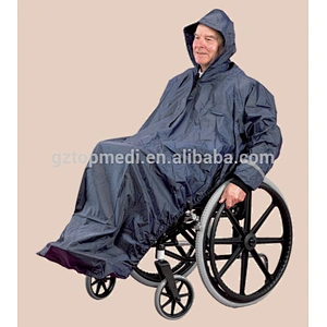 TM1641 Topmedi Waterproof Lining Wheelchair Mac Spring Clip Drawstring Hood Clothing Apparel wheelchair parts