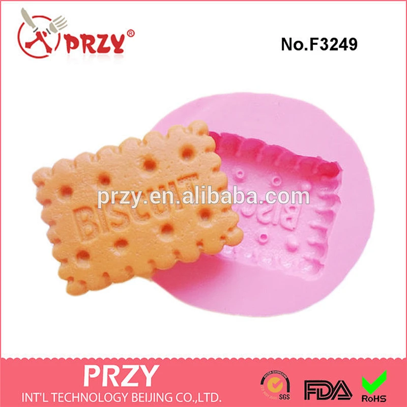 28mm Rectangular Biscuit Cookie cake mold silicone cookie fondant mold cake decoration cookie mold