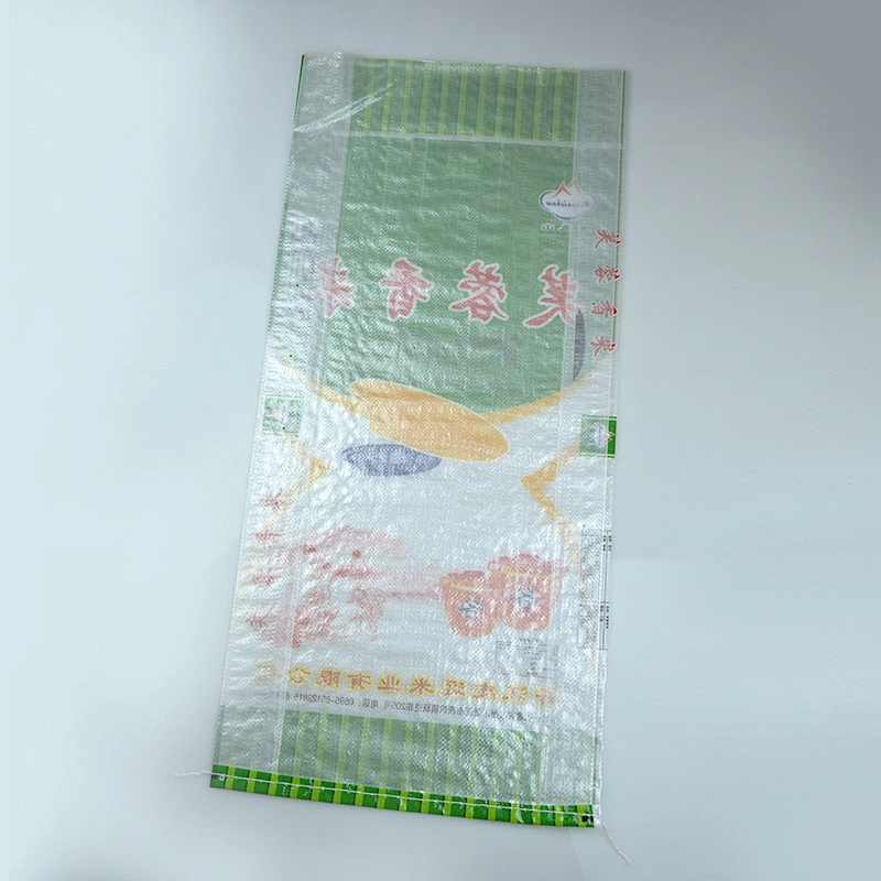Superior quality color printed pp woven rice bag 25kg