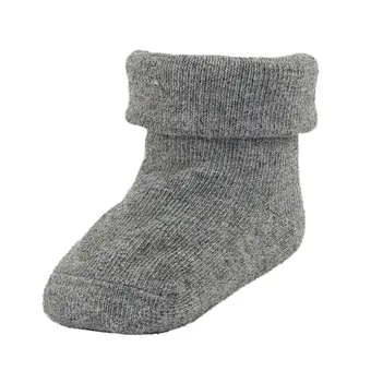 baby double cuff thick winter socks