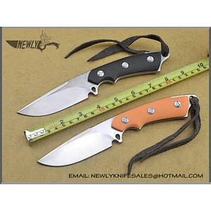 Survival Tool Tracker Knife G10 Handle Combat Fixed Blade Knife