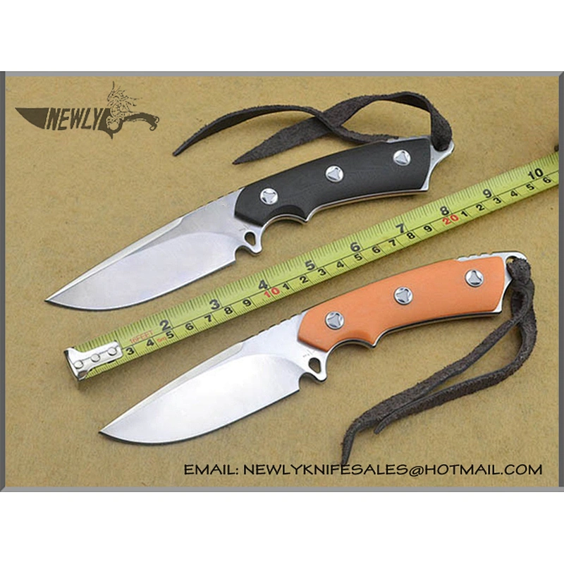 Survival Tool Tracker Knife G10 Handle Combat Fixed Blade Knife