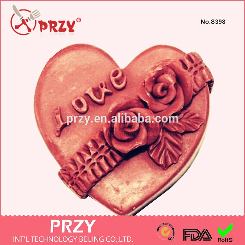 PRZY S398 diy heart and love shape soap molds