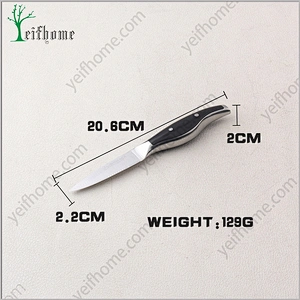 wholesale stainless steel blade dinnerware paring knife