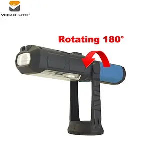 2018 HOT SALE HANGING HOOK MAGNETIC COB RECHARGEABLE PLASTIC WORKING LIGHT 325 LUMENS
