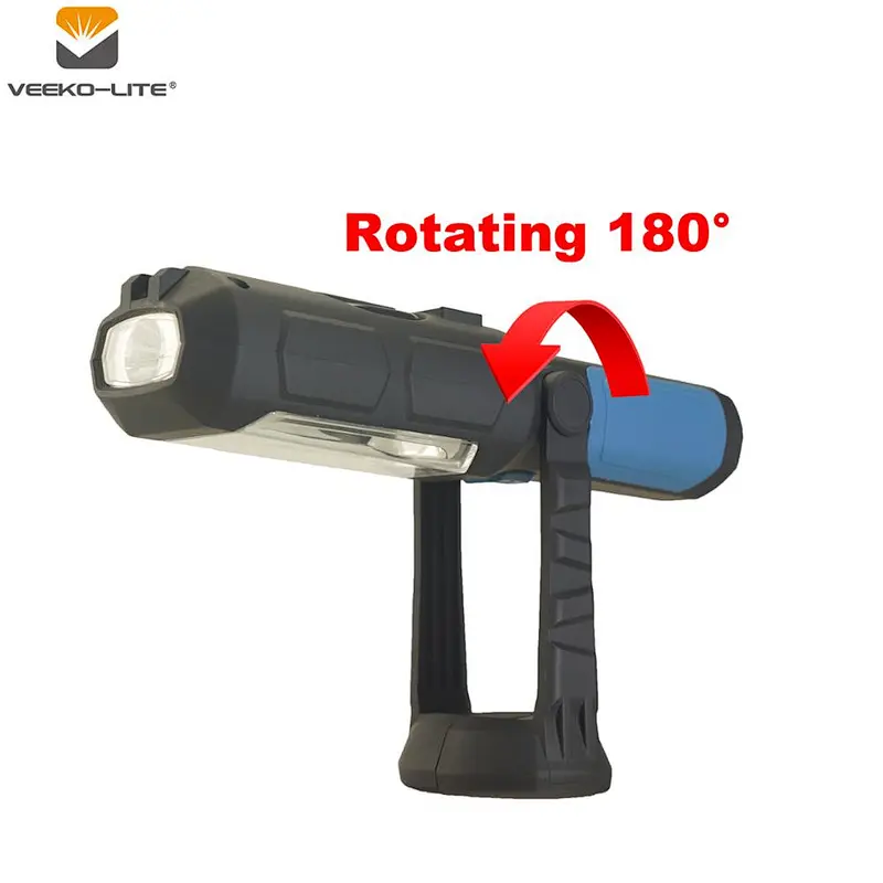 2018 HOT SALE HANGING HOOK MAGNETIC COB RECHARGEABLE PLASTIC WORKING LIGHT 325 LUMENS
