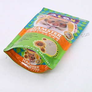 Plastic pe vacuum pet feed packaging bag 450g, 800g,bulk 20kg feed bag