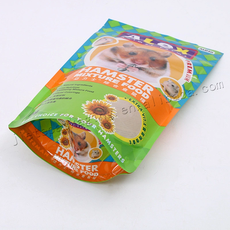 Plastic pe vacuum pet feed packaging bag 450g, 800g,bulk 20kg feed bag