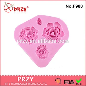 PRZY F988 hot sale fondant silicone cake decorating mold Bake Ware tools