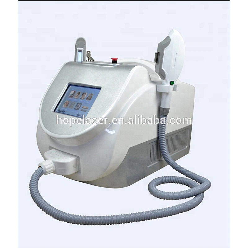 Beauty salon and spa use shr laser two handles ipl shr opt portable hair removal machine