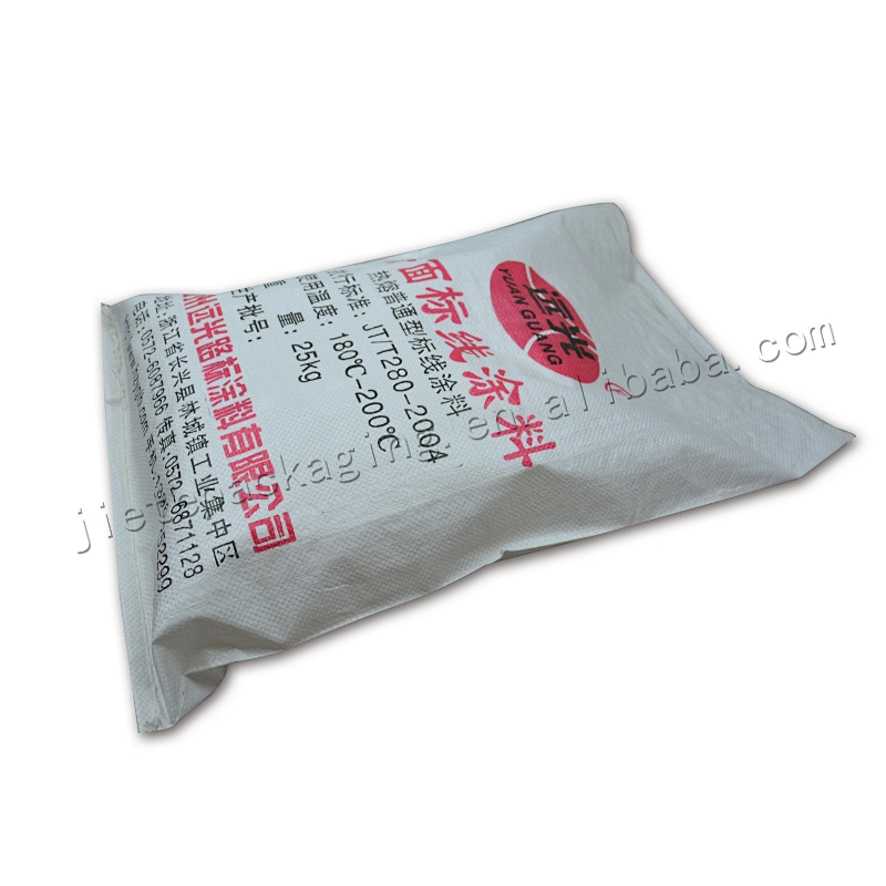 25kg white plain empty plastic pp woven cement bag for dope off