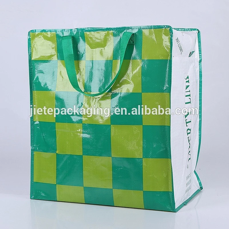 recyclable pp woven shopping bag with printing