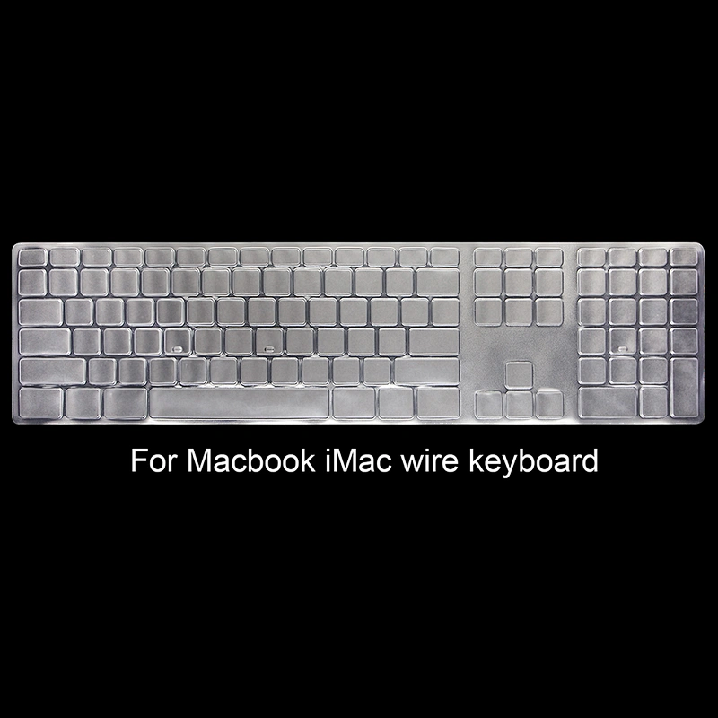 TPU cover keyboard Protector Skin Cover keyboard support with Numeric Keypad Wired USB for iMac G6 Desktop PC MB110LL/B