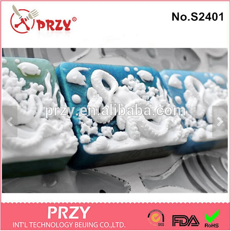 PRZY s2401 DIY silicone Octopus Soap mold