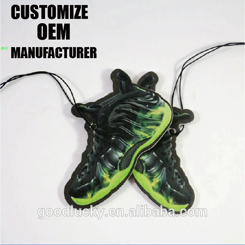 shaped Shoes hanging paper air car freshener