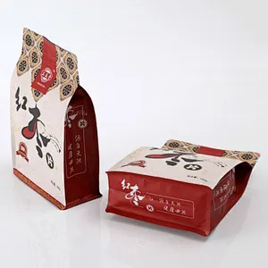 PE custom self-styled color printing resealable plastic food packaging bag 200g
