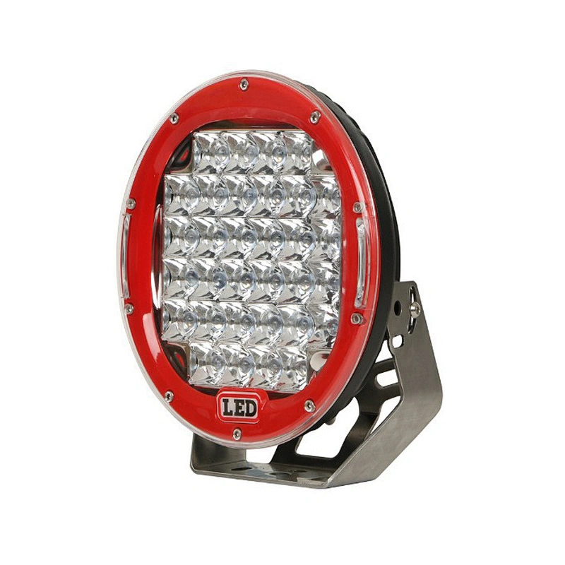 12V Red Black 96W 185W 225W 9Inch Round LED Driving Light