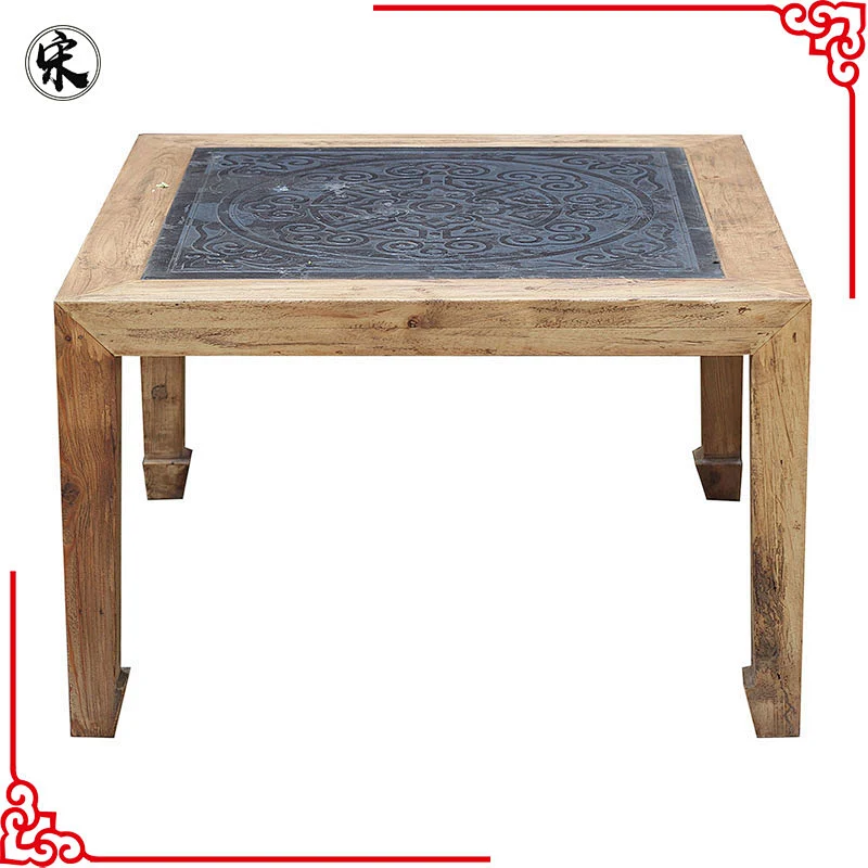 chinese solid wood pine lacquer coffee table furniture