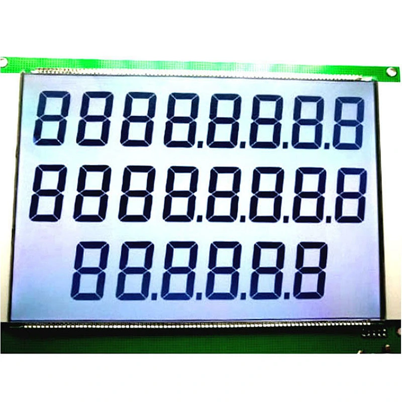 22 digits fuel dispenser transparent lcd display