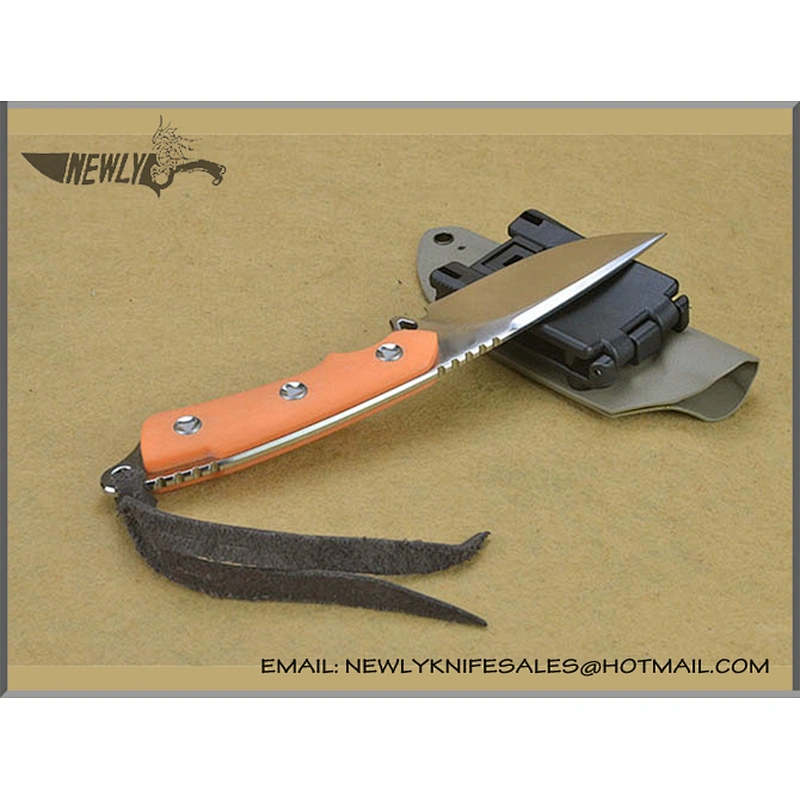 Survival Tool Tracker Knife G10 Handle Combat Fixed Blade Knife