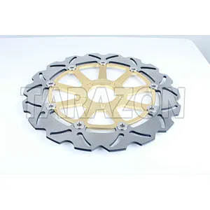 Wave floating steel motorcycle brake disc for KAWASAKI ZX7R NINJA 750CC