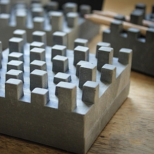 S9066 Silicone pen holder concrete molds silicone molds Cement Storage Concrete Pens holder mold