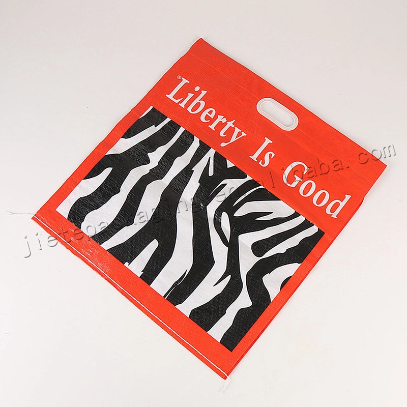 Customized new design fashion moisture proof plastic pp woven document bag with handle
