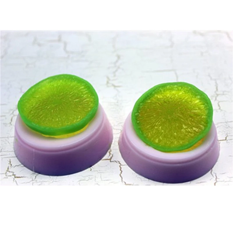2D Lemon silicone soap mold Handmade Candle Candy Polymer clay Resin silica molds