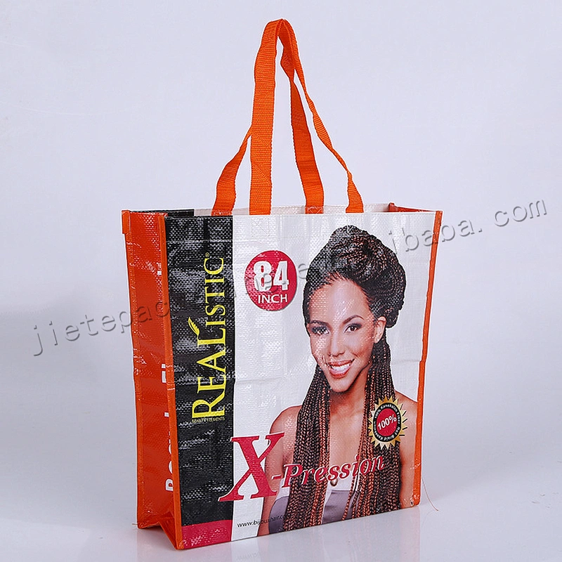 Customized plastic bopp laminated stand up pp woven shopping bag for promotion,market