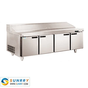 Salad Bar Counter Stainless Steel Refrigerated Salad Bar (SY-RST2400S SUNRRY)