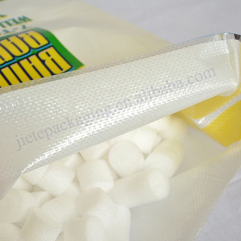 Plastic design printed bopp laminated 5kg pp woven rice packaging bag with D handle size:35*45cm