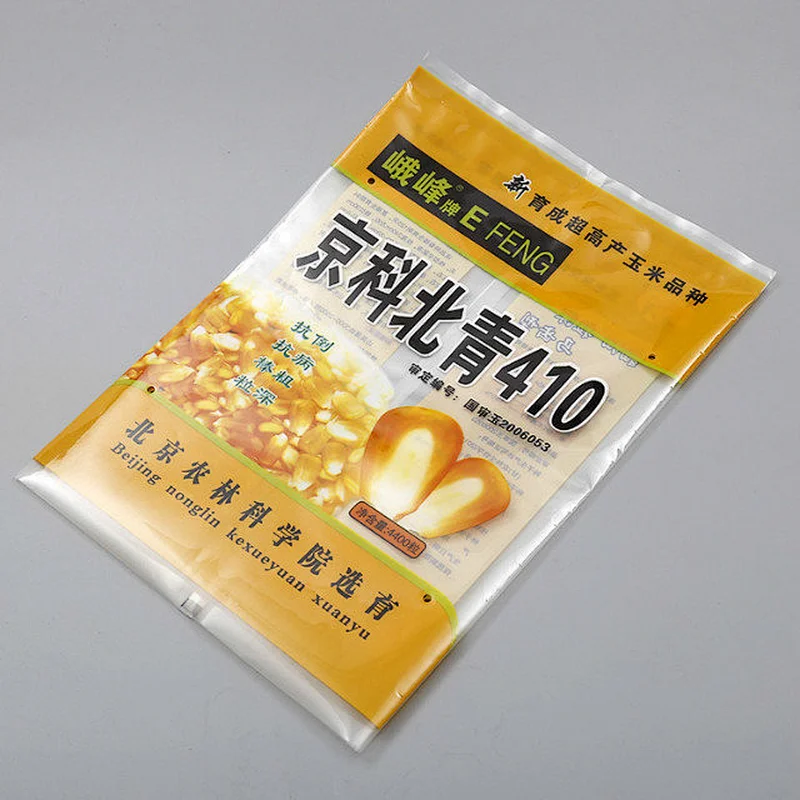 Custom PE color printing package for corn seed packaging