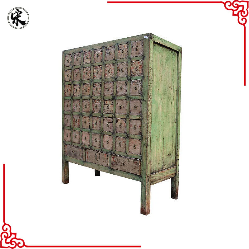 antique chinese handmade medicine cabinet, furniture for stores use