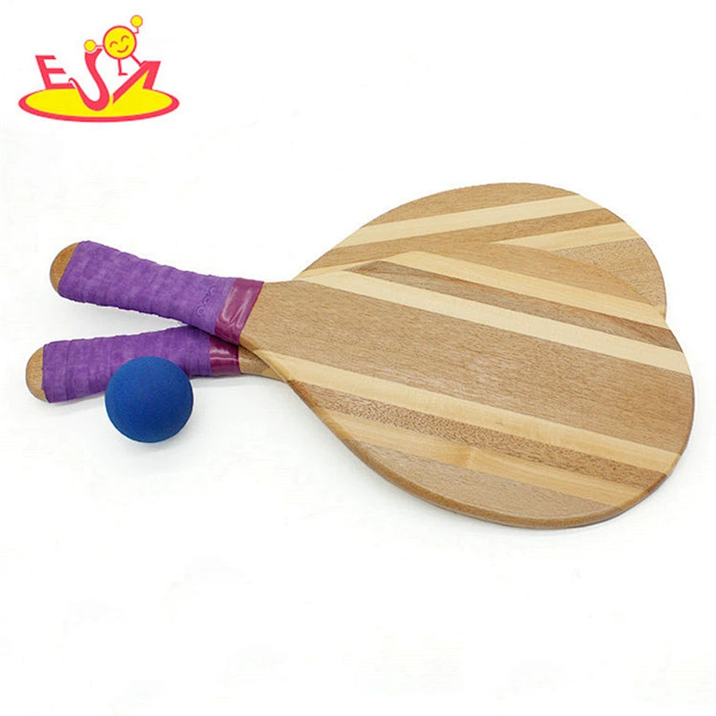 high quality outdoor sport wooden beach tennis paddles for adults W01A315