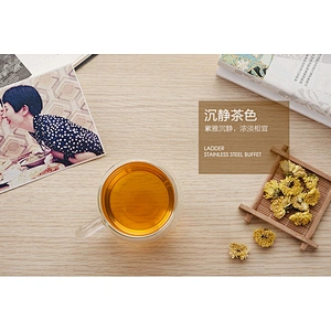 clear borosilicate glass coffee cup double wall water cup Chinese tea cup