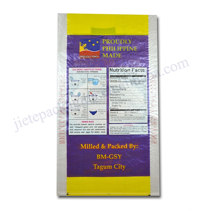 Bopp laminated pp woven grain bag 50 kg for rice, flour,feed,bean,bran,corn,fertilizer