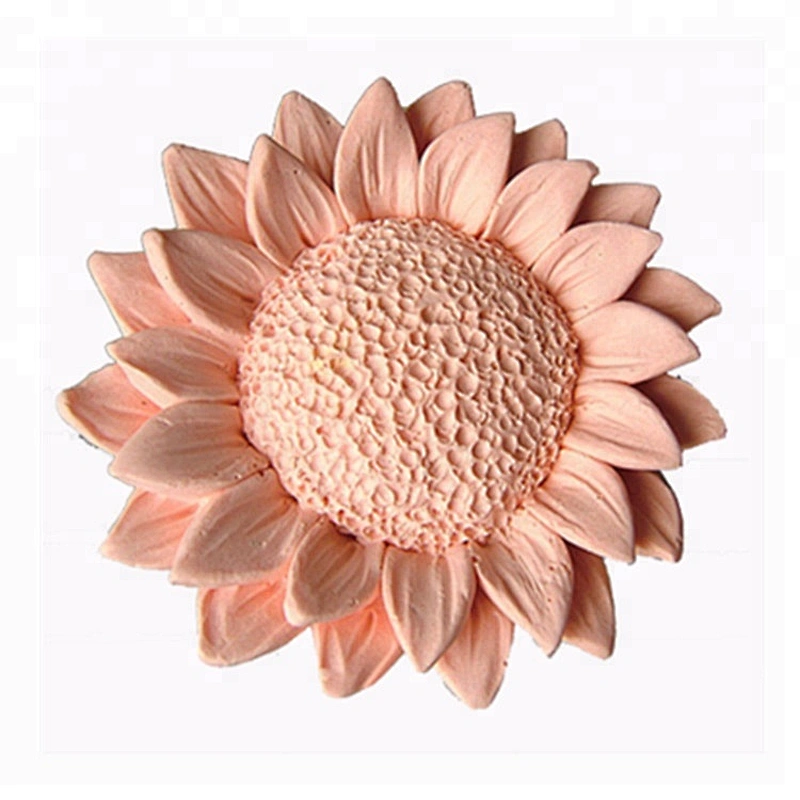 Sunflower shape Mold 3D handmade soaps mould aroma stone molds Silicone