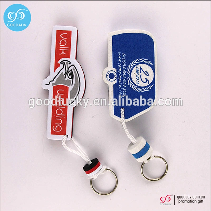 Guangzhou keychain manufacturers low price custom logo eva foam plastic key holders