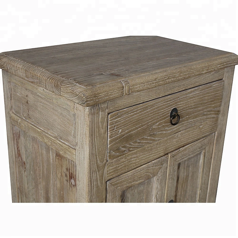 wholesale asian chinese antique natural reclaimed elm wood nightstand bedroom furniture