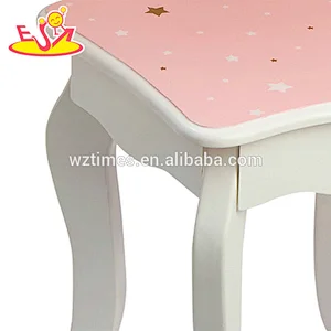 2018 Simply design pink wooden dressing table with drawers W08H094