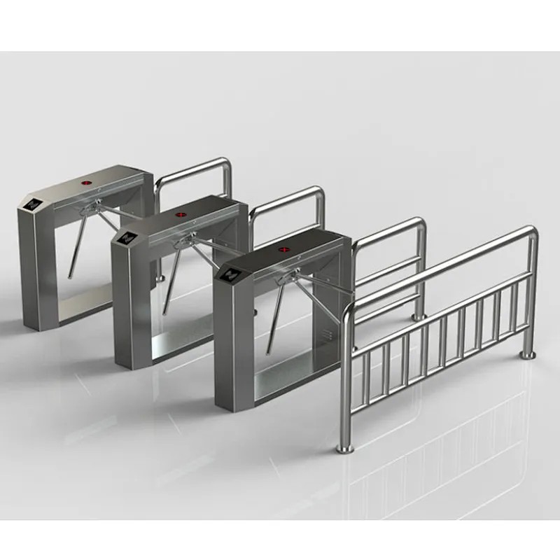 High quality stainless steel access control drop arm vertical tripod turnstile