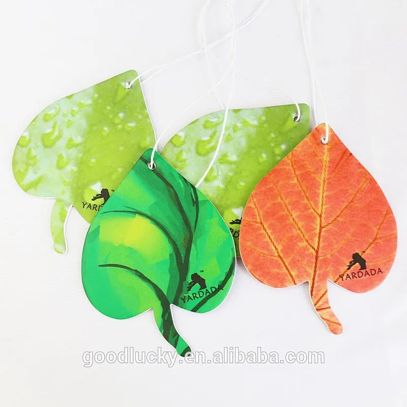 custom desgin hanging perfume paper car air freshener