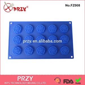 One of the most popular roses jelly chocolate silicone mold