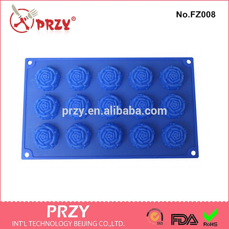 One of the most popular roses jelly chocolate silicone mold